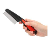 Peigne à poux, peigne à pousser, spirale en acier inoxydable, longues dents en métal, peigne à puces pour chats Dents fines, Peigne anti-poux et pellicules antidérapant pour tous les types de cheveux