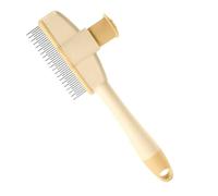 Peigne à puces - Peigne anti-puces pour chats | peignse de toilettage | anti-pucess autonettoyant pour chiens à poils longs | Avec bouton de déverrouillage, ergonomique pour éliminer
