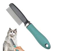 Peigne À Puces | Peigne Chien en Acier Inoxydable - Brosse Ergonomique Multifonction pour Poils Longs - Toilettage Quotidien des Chiots et Soin des Animaux