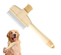 Peigne à puces pour chats, emballage maison pour chiens à poils longs - Pinceau de soin doux avec bouton de libération, outil de retrait de tic-tac Accessoires pour animaux de compagnie pour cheveux