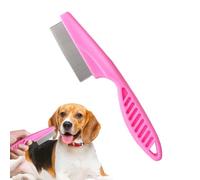 Peigne à puces pour chien - Brosse de nettoyage avec poignée épaisse | Peigne anti-puces pour les peaux sèches, peigne anti-puces pour prévenir et détecter les puces