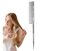 Peigne À Queue À Dents Fines,Brosse à Démêler avec Pointe de Séparation et Soies pour Volume | Outil Léger Pour Démêlage Et Volume Pour Femmes Et Filles
