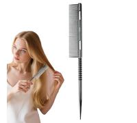 Peigne à queue - Peigne à queue antistatique avec dents fines pour séparer, carder, démêler et coiffer les cheveux | Peignes de coiffure pour femmes, filles, accessoire de soins à la maison et au
