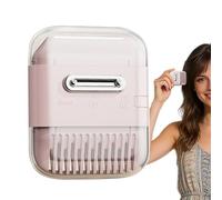 Peigne à Racines, Brosse de Volumisation Rétractable pour les Franges, Peigne Redresse-Frange, pour Femmes Voyage Salle de Bain Maison Hôtel Types de Cheveux