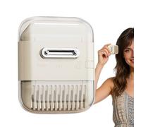 Peigne à Racines - Brosse Volumisante Rétractable Pour Les Racines | Peigne pour la Mise en Forme des Franges | pour Femmes Voyage Salle de Bain Maison Hôtel Types de Cheveux