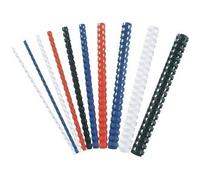 Peigne à relier en plastique, A4, 12 mm, blanc