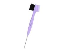 Peigne à sourcils 2 en 1 avec broches en acier inoxydable et poils flexibles pour application de maquillage sans couture Outil de façonnage des sourcils