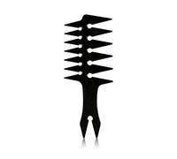 - Peigne à tête d'huile pour homme - Matériau PP antistatique, options noir/or/rouge/blanc, design compact 20 x 8 x 1 cm pour coiffure rétro