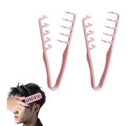Peigne À Texture, Lot de 2 Peigne À Dents Larges, Peignes À Boucler Pour Racines, Outil Pour D-onner Du Volume Aux Racines Et Accessoire De Coiffure Pour Couvrir Les R-acines Frange Coiffure