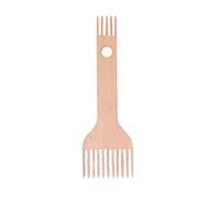 Peigne à tisser en bois à double extrémité, design ergonomique, hêtre durable, surface brillante, peigne à tisser pour tricoter des pulls, écharpes, chapeaux, tapisseries, usage