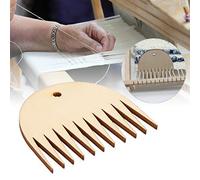 Peigne à Tisser, Peigne à Tisser, Peigne à Tisser en Bois, Accessoires Tressés, 11 Dents, Peigne à Tisser en Bois, Tapisserie, Outil de Peigne à Tisser pour les Amateurs de Tissage