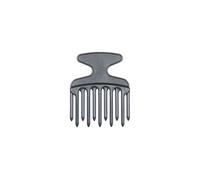 - Peigne Afro plastique Dents Doubles - Noir