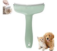 Peigne anti-mue à dents en V, outil de démêlage pour animaux de compagnie avec lame incurvée, brosse multifonctionnelle pour chiens et chats