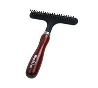 Peigne anti-nœuds pour animaux de compagnie, grattoir pour poils de chien, accessoire de toilettage, peigne démêlant pour chien et chat, nettoyage court