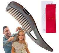 Peigne anti-pelliculaire - Peigne ergonomique creux, énergie de massage légère | Design révolutionnaire pellicules, queue d'épingle en acier inoxydable en fibre de carbone pour fille et femme