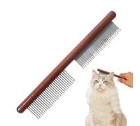 Peigne anti-pellicule, peigne anti-puces pour chat - Peigne pour enlever les pellicules en acier inoxydable Peigne à puces pour chien - Peigne pour décapage des pellicules à dents fines, réutilisabil