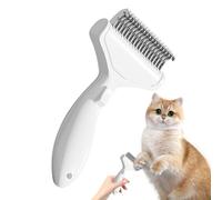 Peigne anti-poils pour animaux,Outil Courbé pour Massage et Toilettage,Brosse pour Chien à Poils Longs Démêler | Pour chiot, salle de bain, salon, refuge, voyage