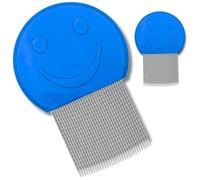 Peigne Anti Poux | Anti Lentes & Œufs | Acier Inoxydable | Enfant Adulte Bébé | Dents Fines Métal pour Cheveux Fins Épais Bouclés | Élimine Parasites Naturellement | Anti Puces Tiques Chien et Chat