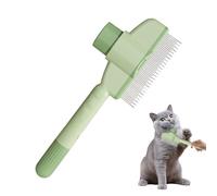 Peigne Anti-Puces Automatique pour Animaux, Brosse Chat Poil Long Et Brosses à Chien, Brosses de Toilettage pour Chats avec Bouton de Déverrouillage, Brosse de Toilettage pour Chats et Chiens