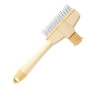 Peigne Anti-Puces Chat - Brosse Anti-Puces pour Chien et Enlève Poils Mort Démêlage,Brosse De Toilettage Douce Avec Bouton De Libération, Extracteur De Tiques Accessoires Pour Animaux Pour Poils