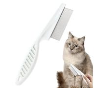 Peigne anti-puces en acier inoxydable pour chats, chiens et petits animaux de compagnie, outil de toilettage pour enlever les puces, les poux, les nœuds et les tapis, idéal pour les animaux