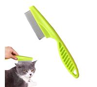 Peigne anti-puces et tiques pour chiens, brosse de nettoyage avec poignée épaisse, peigne anti-puces pour la peau sèche, peigne à puces pour prévenir et détecter les puces