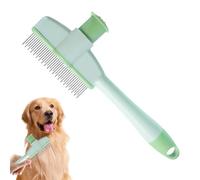 Peigne anti-puces pour chien | Peigne à puces pour chiens à poils longs | Pinceau de soin doux avec bouton de libération, outil de retrait de tic-tac, accessoire pour animaux de compagnie pour poils