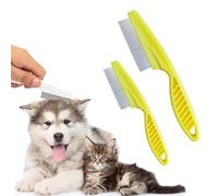 Peigne anti-puces pour chien sûr et efficace, poignée antidérapante pour le toilettage, disponible en grandes et petites tailles