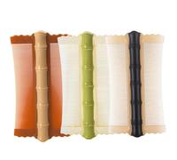 Peigne antipelliculaire 3 pièces PP bambou style double face dents fines peigne à poux cheveux épais peigne à puces brosse à poux confortable pour enfants adultes 4,9 x 2,8 pouces peigne à poux peigne