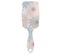 Peigne antistatique marguerites grisâtre pour cheveux croissants masseur de tête cuir chevelu pour cheveux raides avec poignée ergonomique cepillo anti-frisottis para cabello