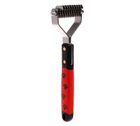 Peigne antistatique pour animal domestique avec nœud ouvert et poignée robuste pour enlever facilement les peaux mortes des chiens de grande taille