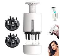 Peigne applicateur 2 en 1 pour cuir chevelu, brosse applicateur d'huile capillaire, brosse de massage liquide pour la croissance des cheveux, huile du cuir chevelu, traitement de la perte de cheveux