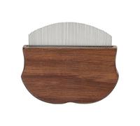 Peigne Aux Puces Pour Animaux De Compagnie, Poignée Ergonomique Confortable, 6,4x5,5 Cm, Peigne De Chat En Bois Courbe, Dissolvant Sous-joint De Mounking, Doux Sur F-ur Et Peau, Pour Chiot, Chaton, La