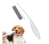Peigne aux puces pour chien | Avec poignée antidérapante brosse pour chiens à puces, peigne à puces pour animaux de compagnie, aide à la peau sèche, pour prévenir et détecter les puces chez les