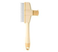 Peigne aux puces pour les chats - Peigne de toilettage de toilettage en métal final en métal | Peigne de chat anti-flage inoxydable, peigne d'élimination des tiques de chat et peigne à tiques aux puce