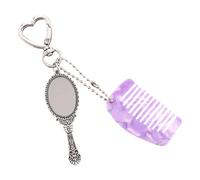 Peigne avec Acétate et Crochet Métal Antirouille pour Accessoires de Mode Mélange Acétate Contre Perdu Porte-clés Ajouté