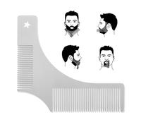 Peigne Barbe Homme, Outil de Façonnage et de Coiffage, Pochoir, Accessoire de Rasage et d’Entretien de Contour