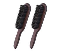 Peigne barbe professionnel 2 pi ces avec manche en bois naturel pour coiffure pr cise et soin doux de la barbe id al pour salons et usage quotidien