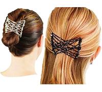 Peigne Brésilien Easy Coiff Magique Ez Comb : Lot de 2 (Noir Et Blanc)
