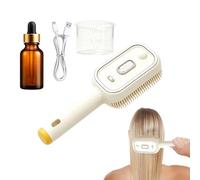 Peigne brosse à vapeur, sans fil, antistatique, outil démêlant les cheveux, accessoire de coiffage portable, appareil compact de taille 20 x 6 cm, kit pour la salle de bain, la maison, les