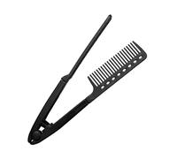 Peigne Brosse coiffante e en V à effet fer plat