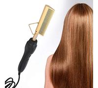 Peigne Chauffant Électrique, Peigne Chauffant Électrique, Cheveux Bigoudi Peigne Cheveux Bigoudi pour Cheveux for Bigoudi Réglage De La Température(Me)
