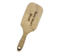 Peigne chauve, brosse à farce sans dents en bois, sans dents pour le toilettage quotidien, les voyages, la maison, la douche, le bureau, le salon de coiffure, les stylistes, les amis ou les pères