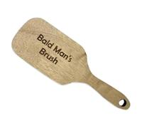 Peigne chauve en bois, brosse sans poils en bois, 17,8 x 5,1 cm, brosse farce avec matériau sûr, outil de toilettage fantaisie, accessoire amusant avec utilisation facile, accessoire de toilettage