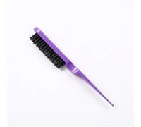 Peigne Cheveux 3Pcs Pro Salon Hair Brushes Comb Slim Line Teasing Back Combing Brush Styling Tools DIY Kit(Purple)