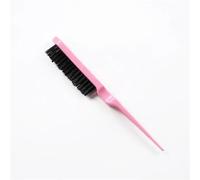 Peigne Cheveux 3Pcs Pro Salon Hair Brushes Comb Slim Line Teasing Back Combing Brush Styling Tools DIY Kit(Pink)