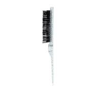 Peigne Cheveux 3Pcs Pro Salon Hair Brushes Comb Slim Line Teasing Back Combing Brush Styling Tools DIY Kit(Transparent Blue)
