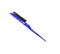 Peigne Cheveux 3Pcs Pro Salon Hair Brushes Comb Slim Line Teasing Back Combing Brush Styling Tools DIY Kit(Blue)