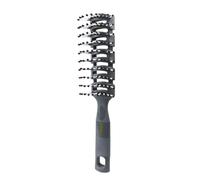 Peigne Cheveux Men Vent Hair Brush Comb Back Curly Styling Salon Nine-Row(Grey)