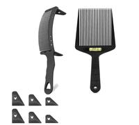 Peigne Cheveux Men's Hair Cutting Positioning Comb Barber Scissor Set Flat Head With Horizontal Accessories(MULTI)